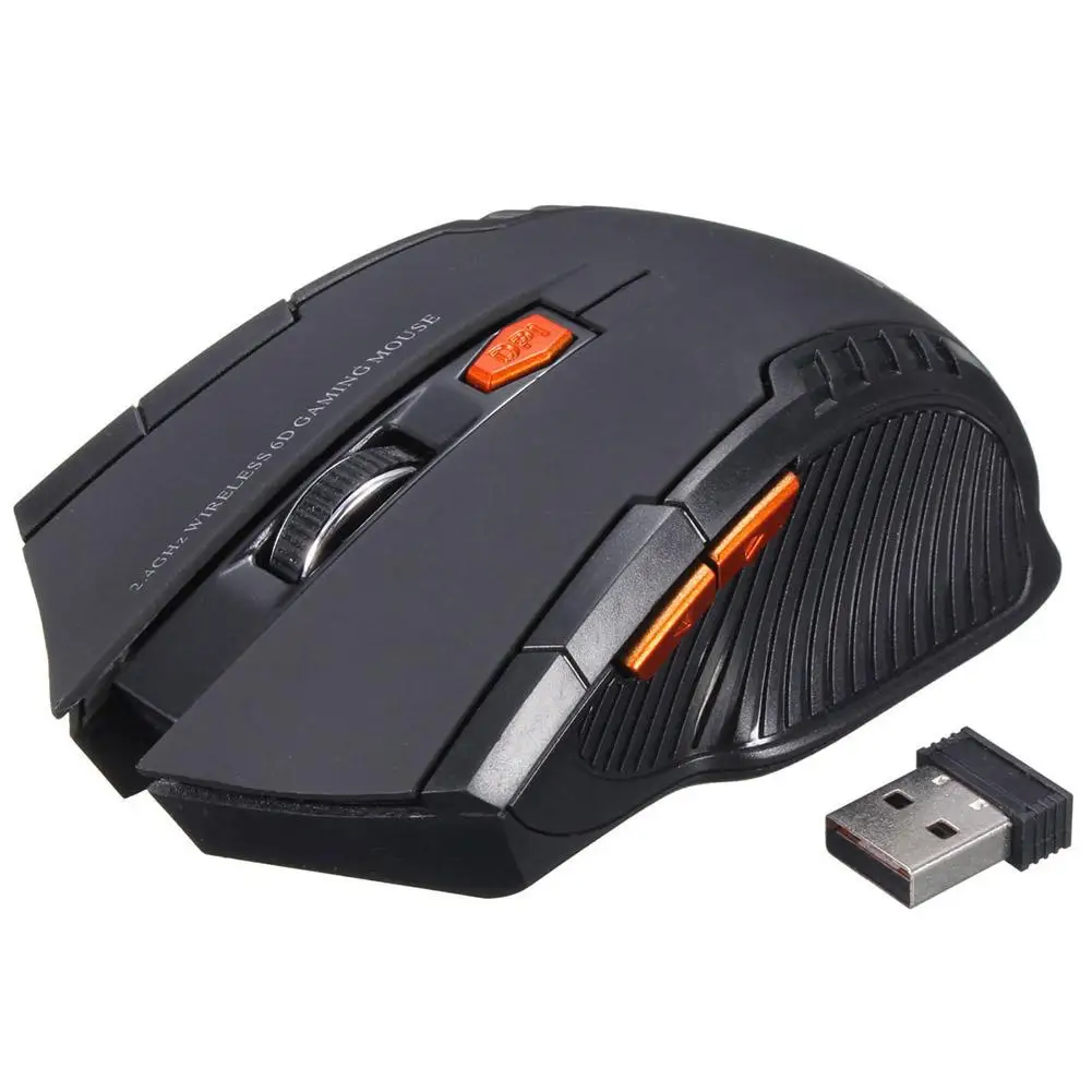 Беспроводная оптическая игровая мышь 2 4 ГГц USB ресивер 1600DPI 10 м Беспроводные Мыши