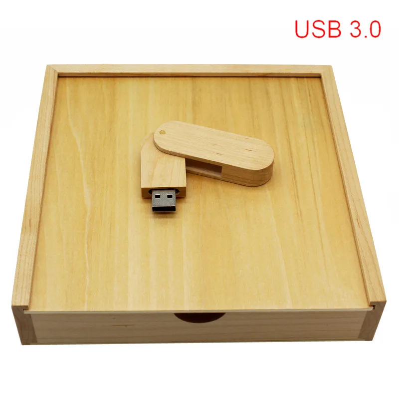 TEXT ME usb3.0 логотип фотография подарок клен дерево + коробка usb флэш-накопитель