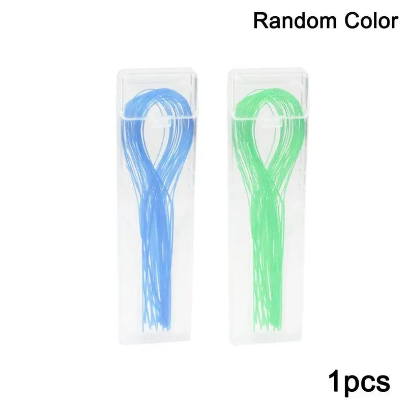 Цветной случайный стоматологический для ротовой полости нить Threader flossing игла игрушка износ свинцовые обручи для коррекции через свинцовые подтяжки стальная зубная тяга
