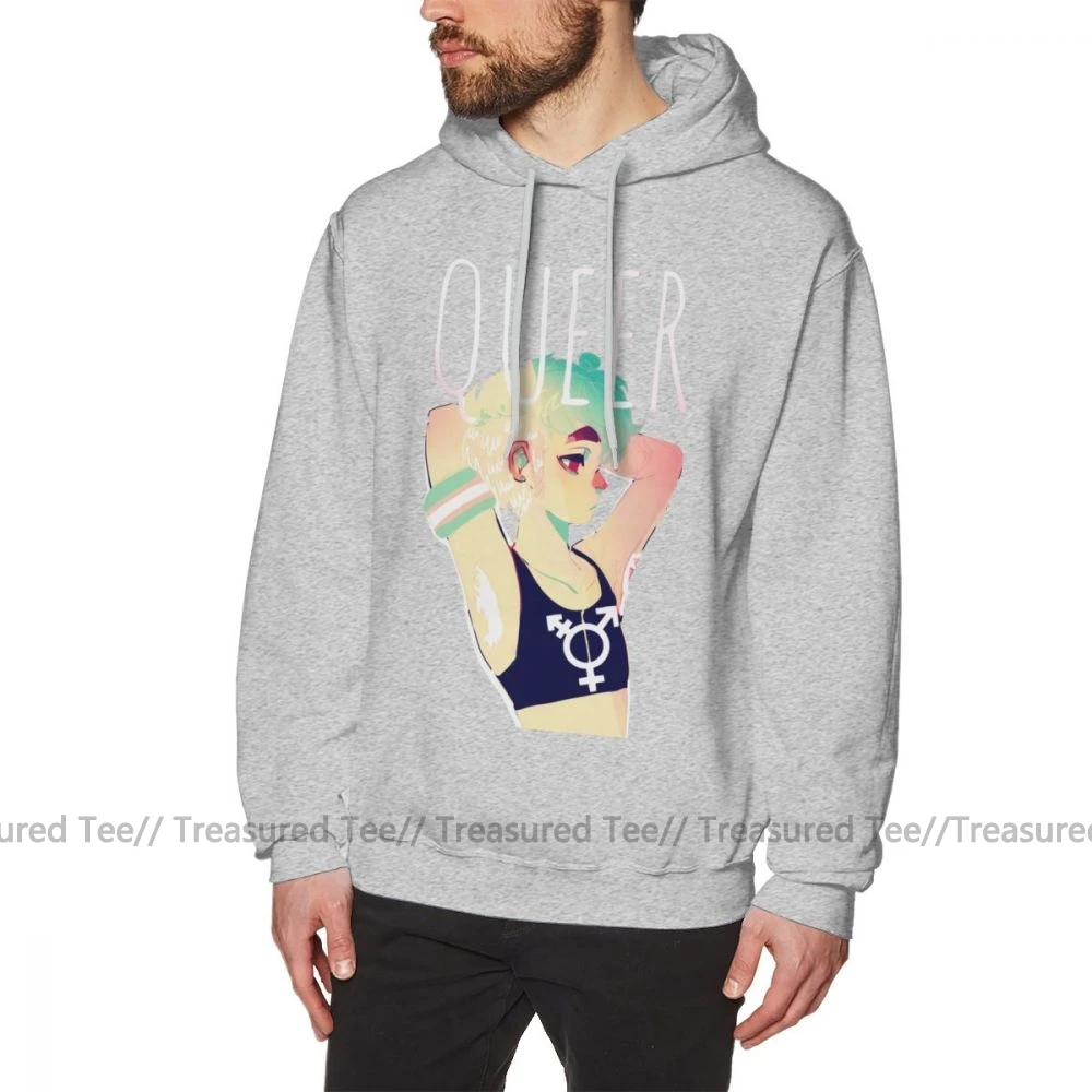 Толстовка Tomboy толстовки Queer XXXL черный пуловер толстовка осенняя уличная одежда с
