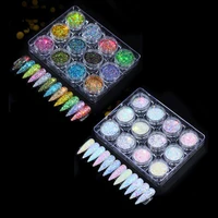 12 colors diamond sequins mica powder resin pigment iridescent glitters art kit decoration jewelry fillings for diy accessories