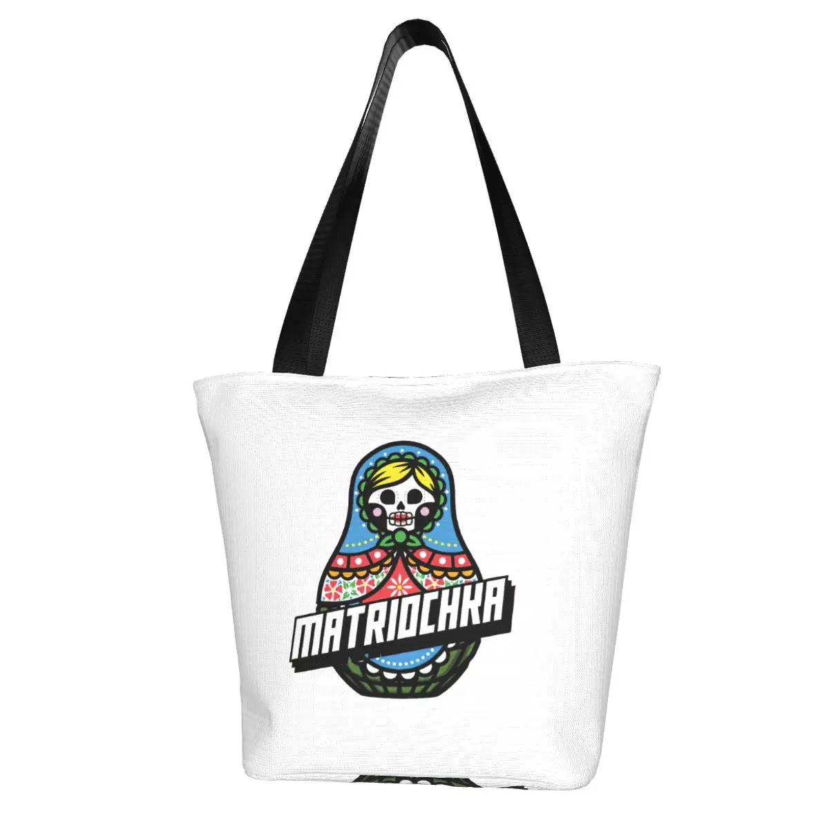 Matryoshka Shopping Bag Aesthetic Cloth Outdoor Handbag Female Fashion Bags