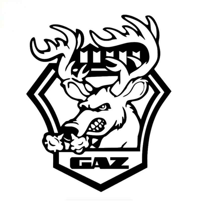 

Забавная наклейка на автомобиль с изображением злого оленя, Виниловая наклейка, аксессуары для мотоцикла, кузова автомобиля