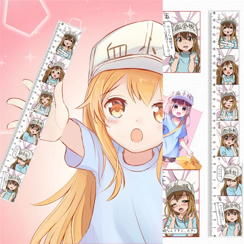 Аниме Косплей ячейки на работе Hataraku Saibou плато измерительная линейка Хэллоуин