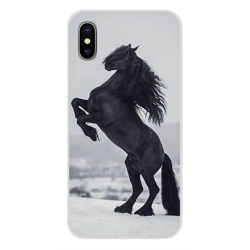 Фредерик большая красота Лошадь мягкий прозрачный чехол для Apple iPhone X XR XS 11pro MAX 4S 5C