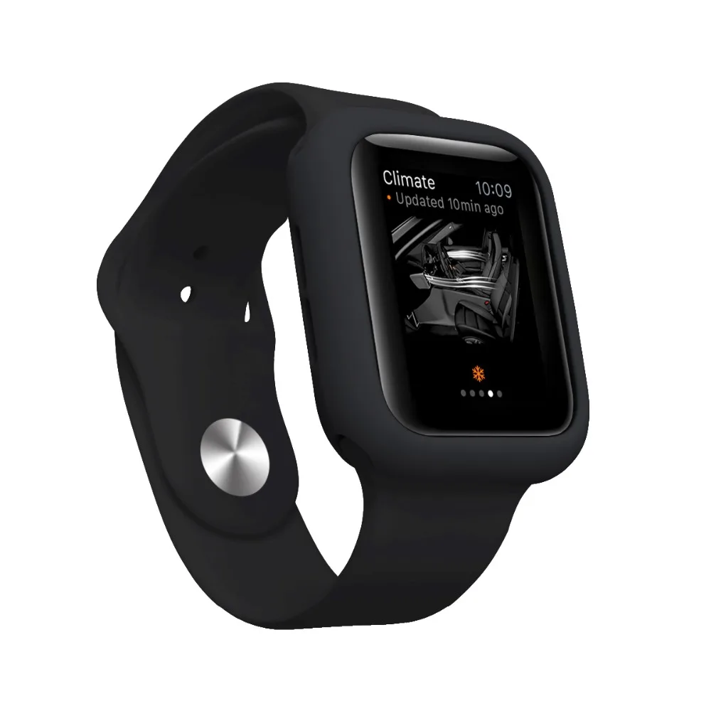 Чехол конфетного цвета для iWatch серии 4 44/40 мм силиконовый термополиуретановый чехол бампер осеннее сопротивление для Apple Watch 3 2 1 42 мм 38 мм протектор