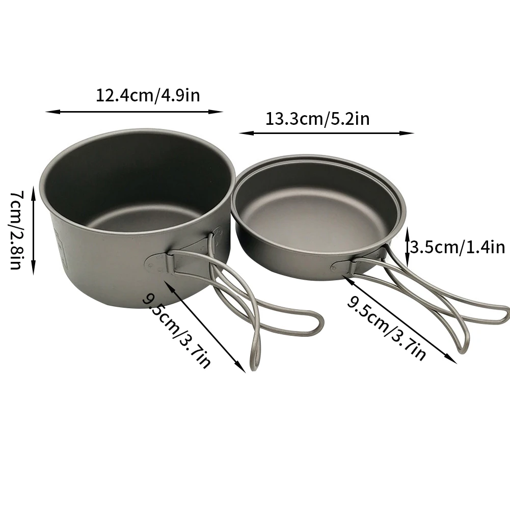 

Camping Cookware Set Titanium Cookset with 2700W Camping Stove Cooking Pots Pans For Outdoor Picnic Camping Hiking Backpacking