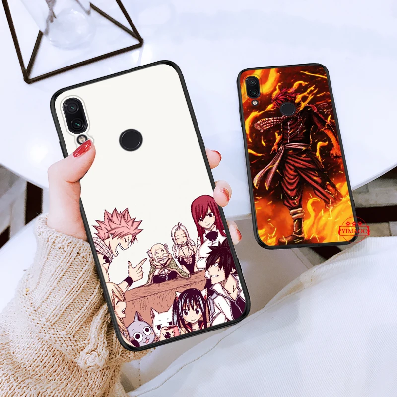 Manga Fairy Tail Silicone Case for Redmi Note 4X 5 Pro 6 5A Prime 7 8 |