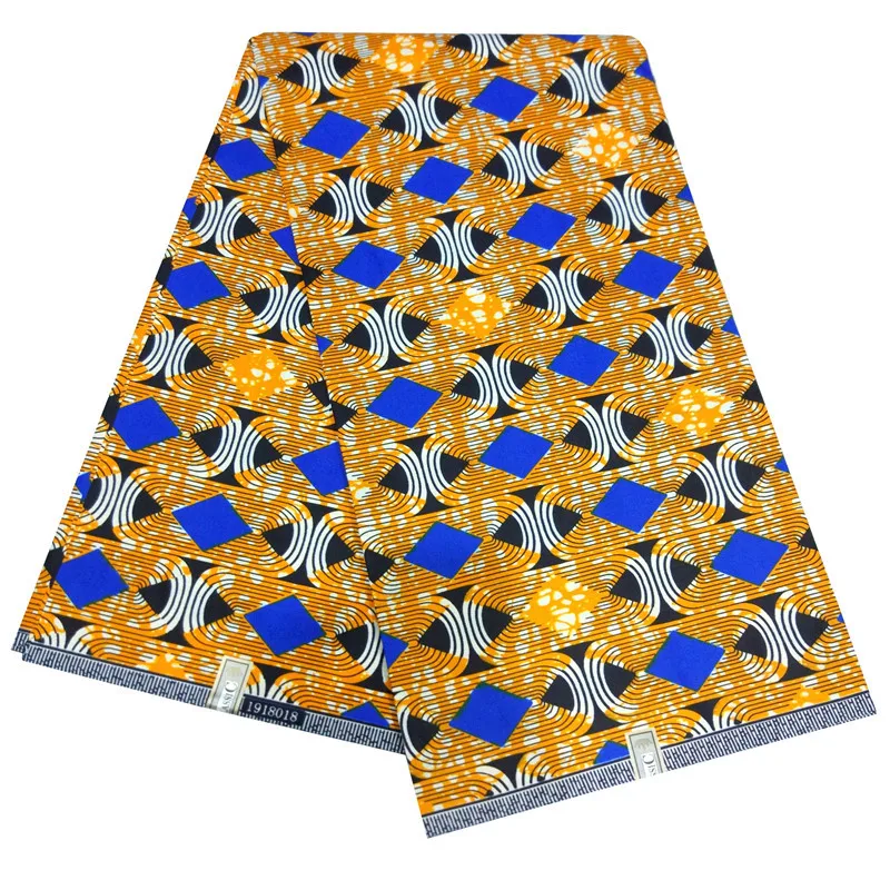 HS451203D3 Африканская восковая ткань kente Ткань 6 ярдов Анкара африканская восковая печать Оптом Полиэстер Гана восковая ткань для платья - Цвет: HS451203D3