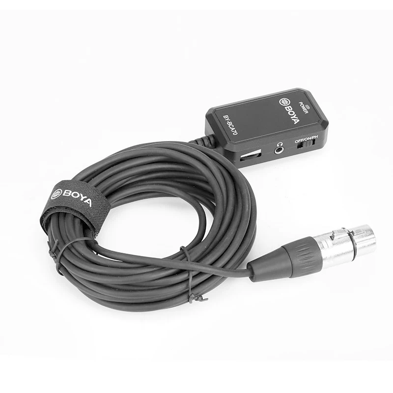 Аудиоадаптер BOYA BY BCA70 XLR mic для микрофонов ПК мобильных устройств совместимый со