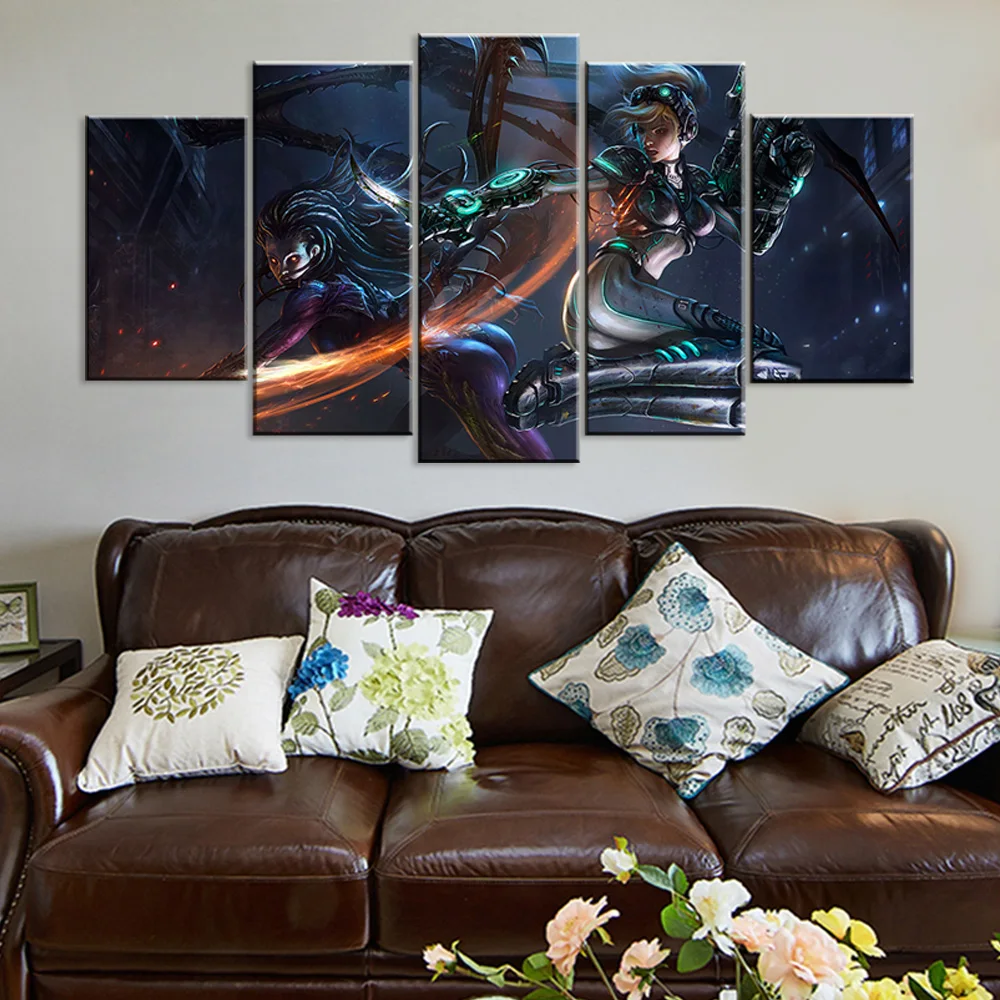 Модульная Картина на холсте для домашнего декора 5 шт. |