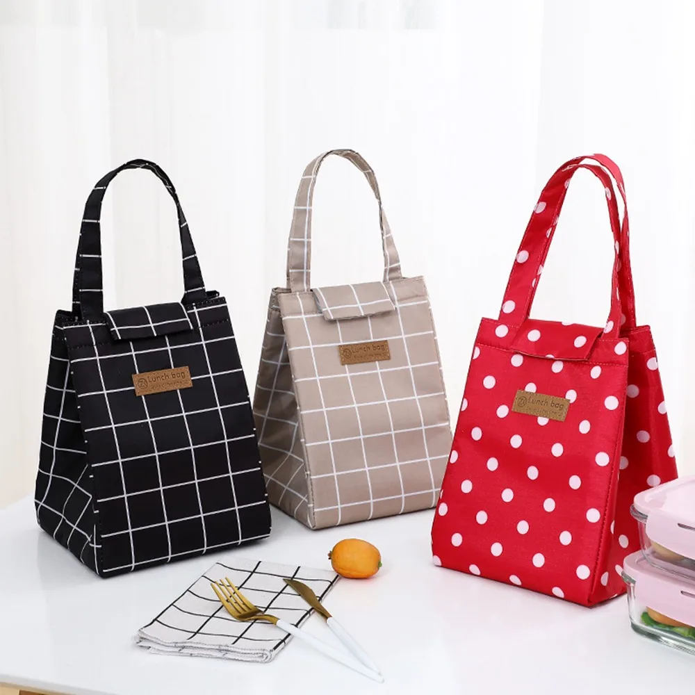 

New Cooler Lunch Bag Fashion Cute Cat Multicolor Bags Women Waterpr Hand Pack Thermal Breakfast Box Portable Picnic Travel Bags