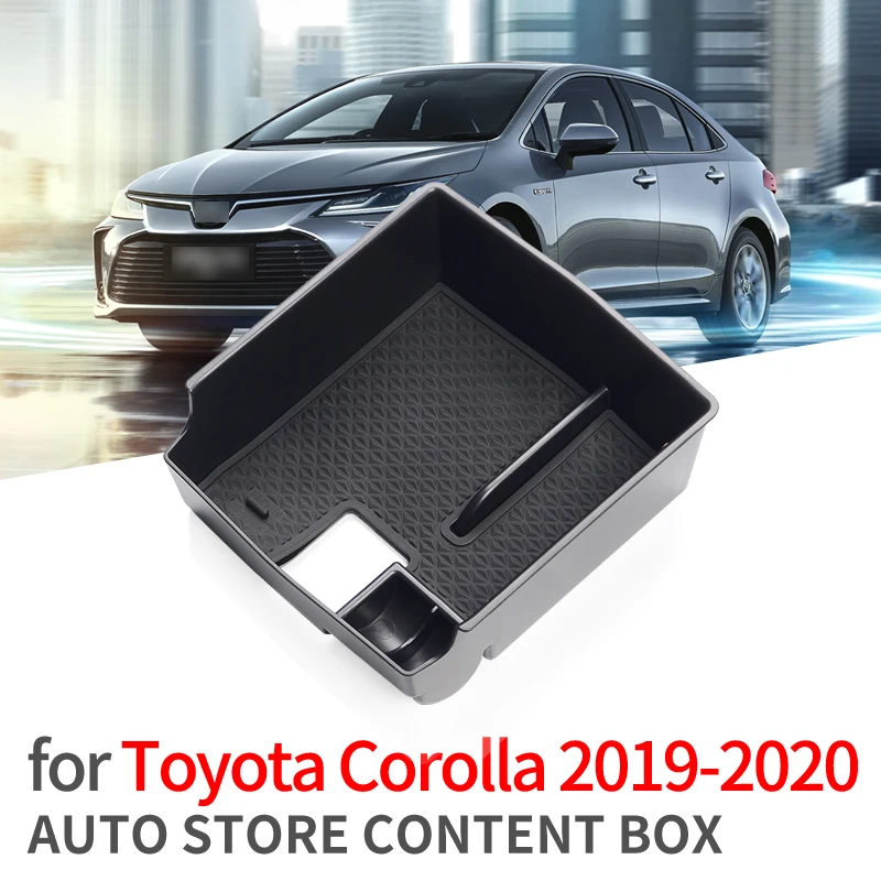 For Toyota Corolla 2019 2020 Center Armrest Console Glove Storage Box Tray Organizer Car Accessories
