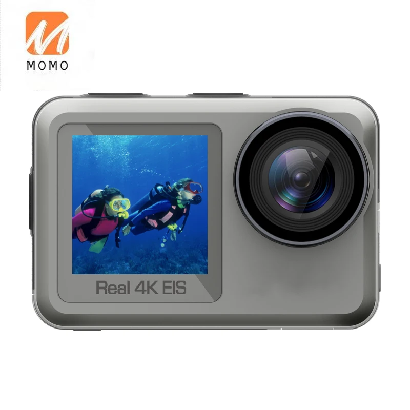 للبيع متخصصة في مقاوم للماء 30M 2.0 ''+ 1.4'' شاشة مزدوجة لاسلكية 4K HD عمل الكاميرا مع المضادة للاهتزاز الكاميرا الرياضية