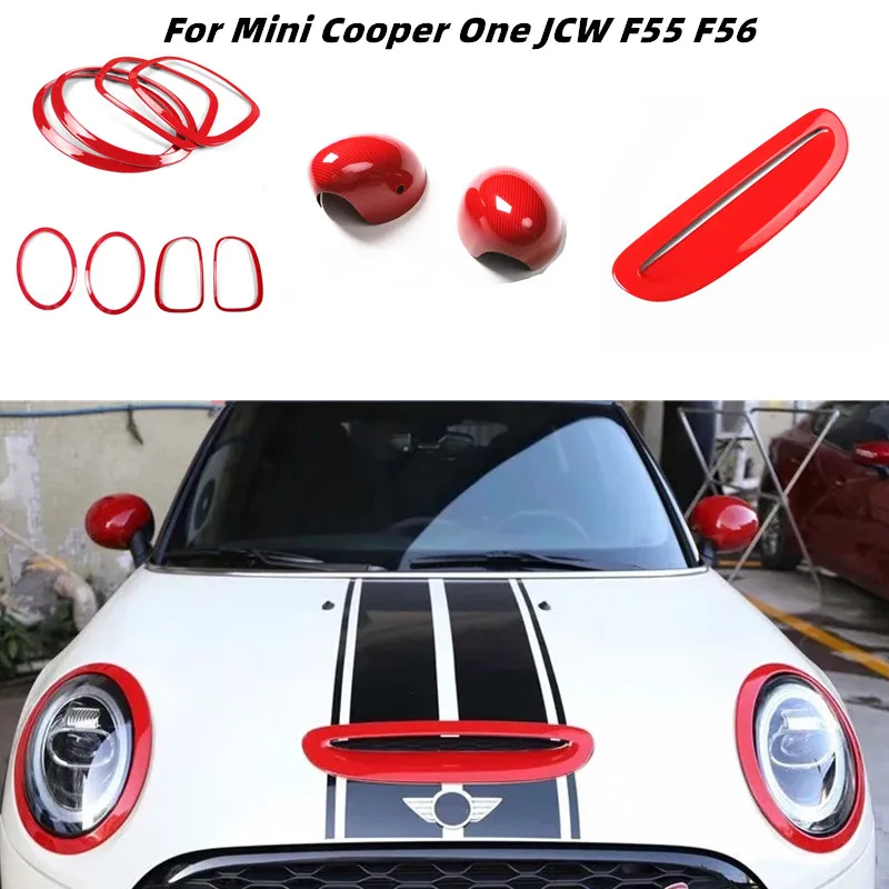 Для BMW MINI cooper F56 F55 углеродное волокно декоративное зеркало заднего вида оболочка