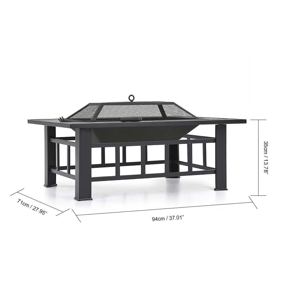 Металлический гриль для барбекю на открытом воздухе Рождественская жаровня