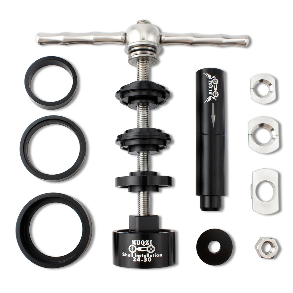 Bicycle Bottom Bracket Removal Bearing Axis Disassembly Install Tools
Set Spindle Kit Adapter Hand Repairing Accessories