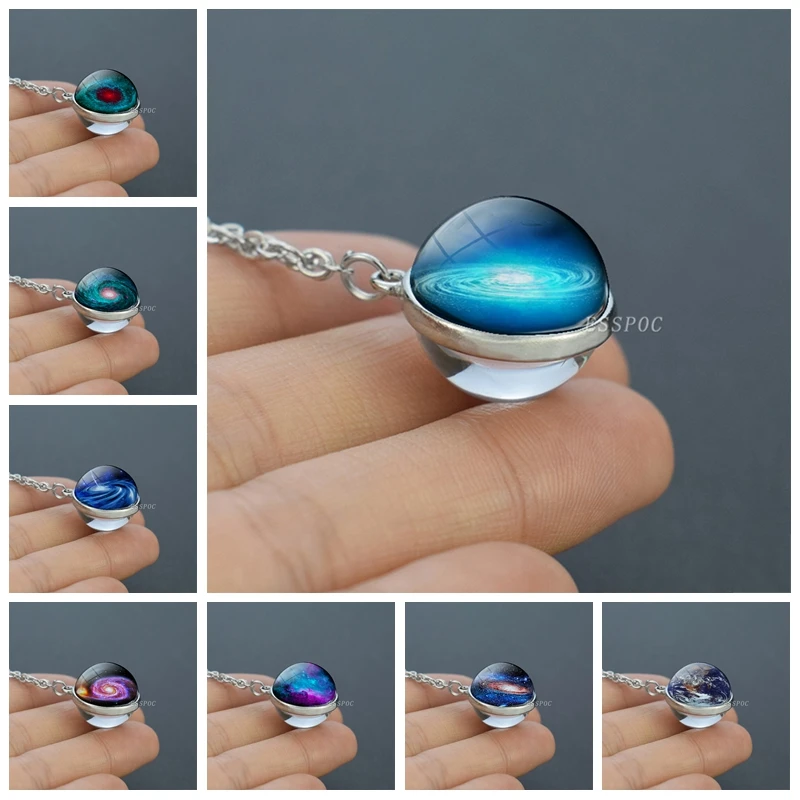 Женское Ожерелье из прозрачного стекла с подвеской шариком|Подвески| |