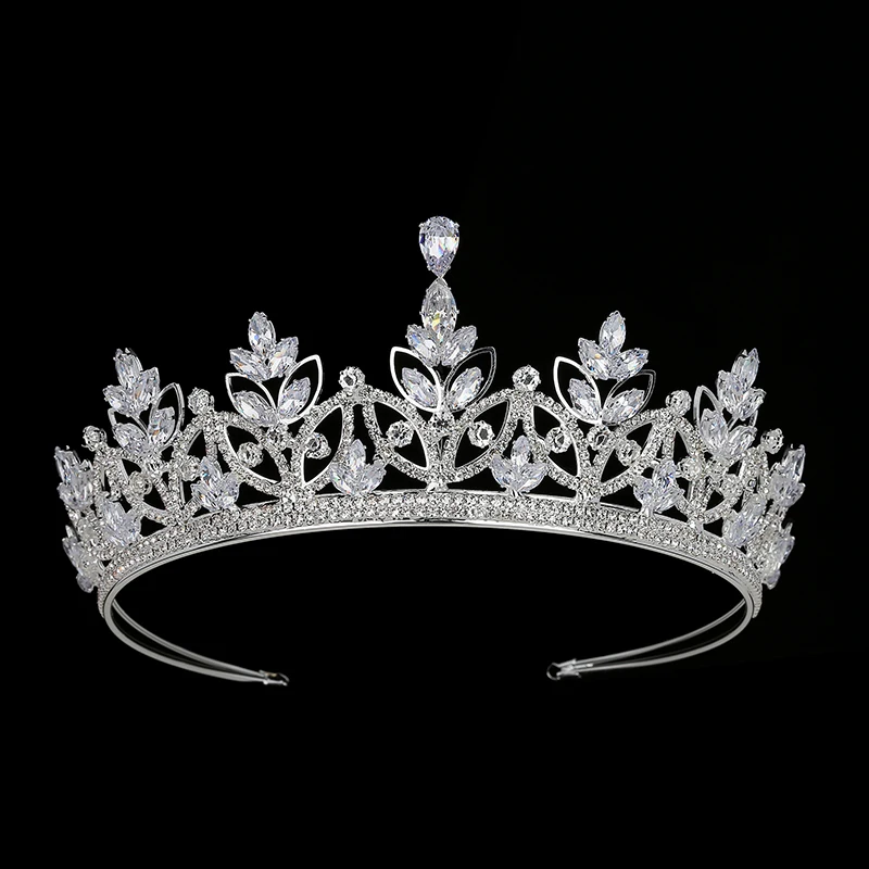 

Tiaras and Crown HADIYANA Classic Vintage Women Wedding Hair Accessorie Party Headband Zircon BCY8948 Accesorios Para El Cabello