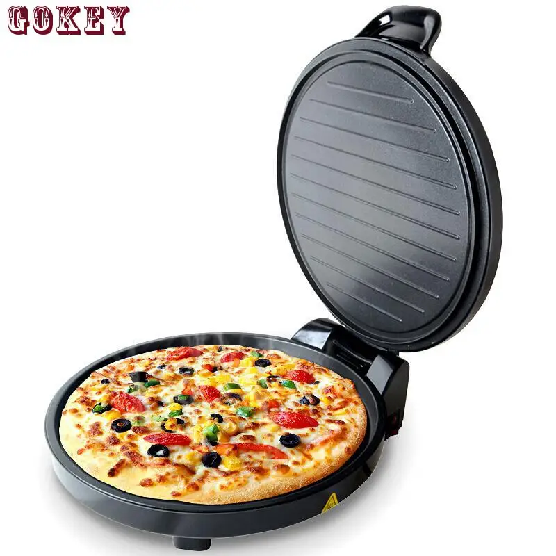 Eu plug household electric baking pan cake machine Baking machine Double side induction heater making barbecue pizza