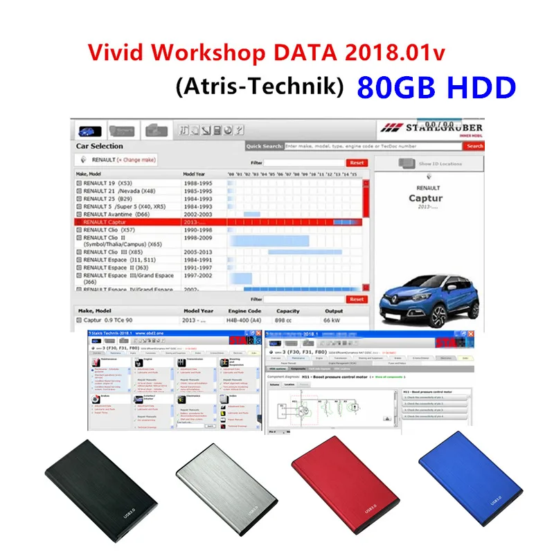 

2021 Hot Automotive Vivid Workshop DATA 2018.01v( (Atris-Technik) Europe Repair Software+ Atris Parts Catalog in 80gb hdd