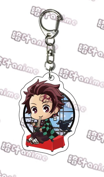 Demon Slayer: Kimetsu no Yaiba Kamado Tanjirou Kochou Shinobu Косплей двухсторонний акриловый брелок в виде фигуры брелок-подвеска подарки - Цвет: 13