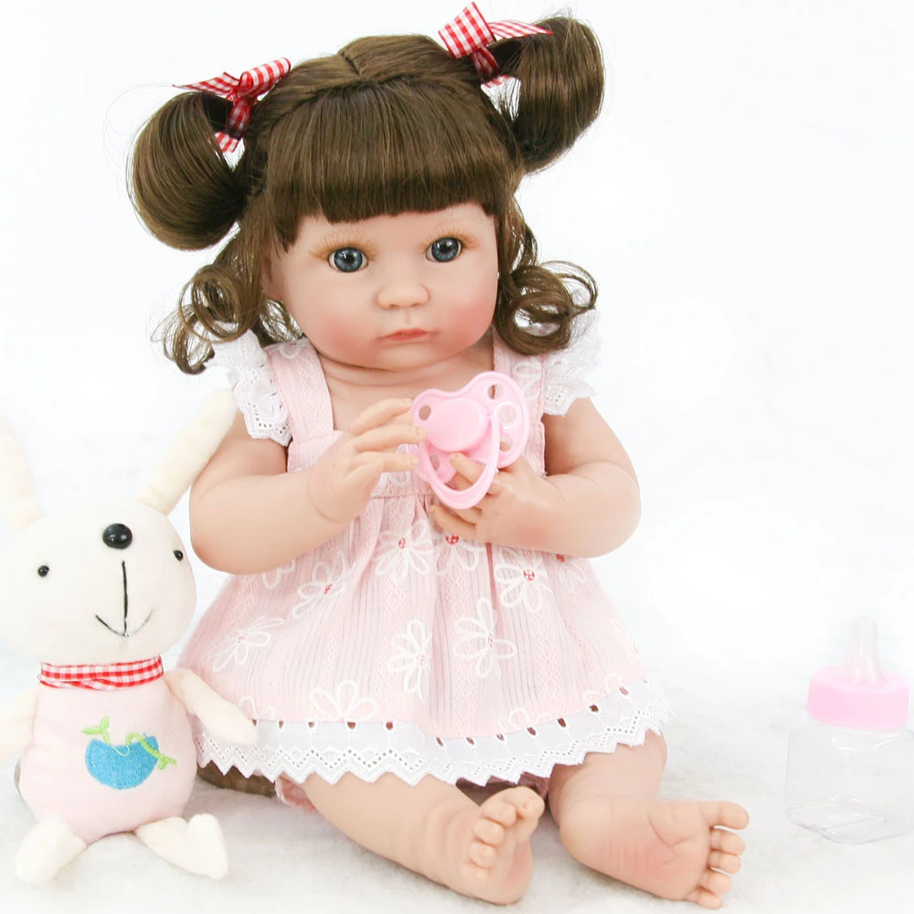 Полностью силиконовая виниловая Кукла Reborn Baby Doll Реалистичная девочка куклы для младенцев 14 дюймов 35 см Реалистичная принцесса Дети bebe игрушка NPKDOLLS