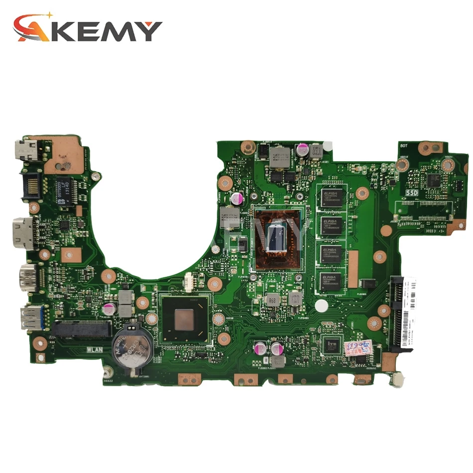 Материнская плата X402CA X502CA с процессором I3 I5 I7 4 Гб ОЗУ материнская для ноутбука Asus