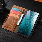 Чехол-книжка из натуральной кожи с магнитной застежкой для Samsung Galaxy S6 S7 edge S8 S9 S10 S20 S21 FE Plus