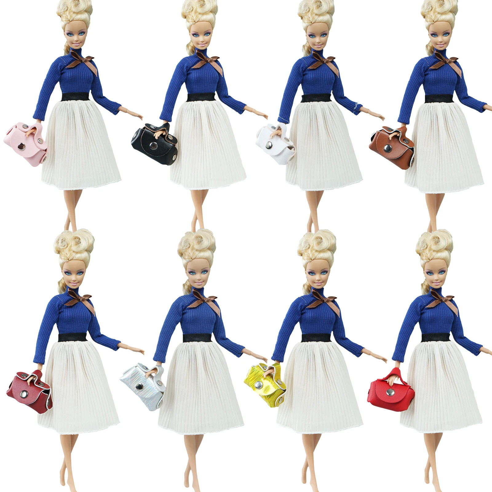 Одна сумка для куклы модная кожаная через плечо покупок лучшая макияжа смешанные