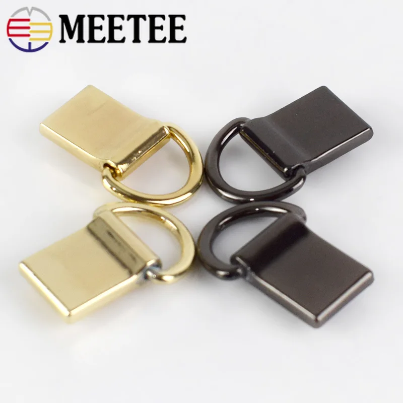 Meetee 5/10 шт. Металлические пряжки для украшения сумки DIY ремешок боковое подвесное