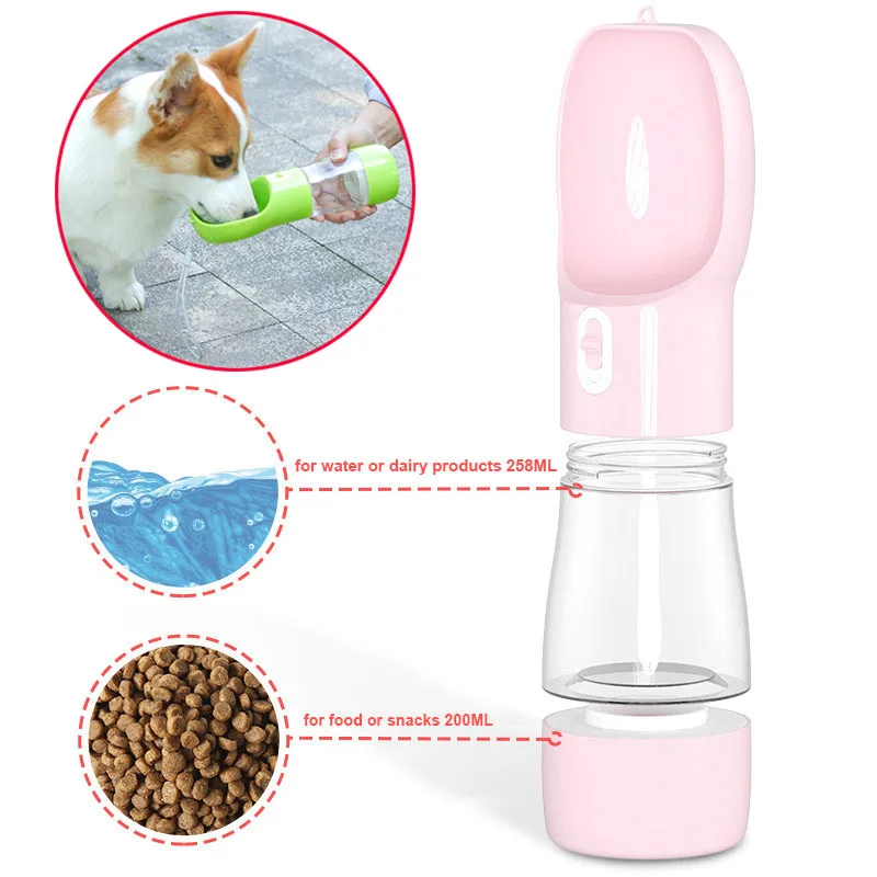 

Pet Dog Water Bottle Feeder Portable Multifunctional Pet Outdoor Water Feeder Dog Bowls Puppy Water Dispenser Bowl Pet Supplies