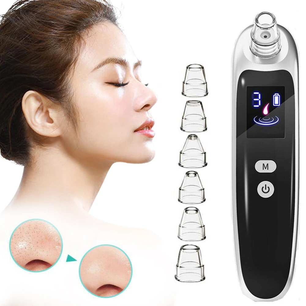 

Blackheads Vacuum Cleaner Black Spots Remover Suction Facial Device Acne Pimple Deep Cleansing Skin Care Tool Beauty