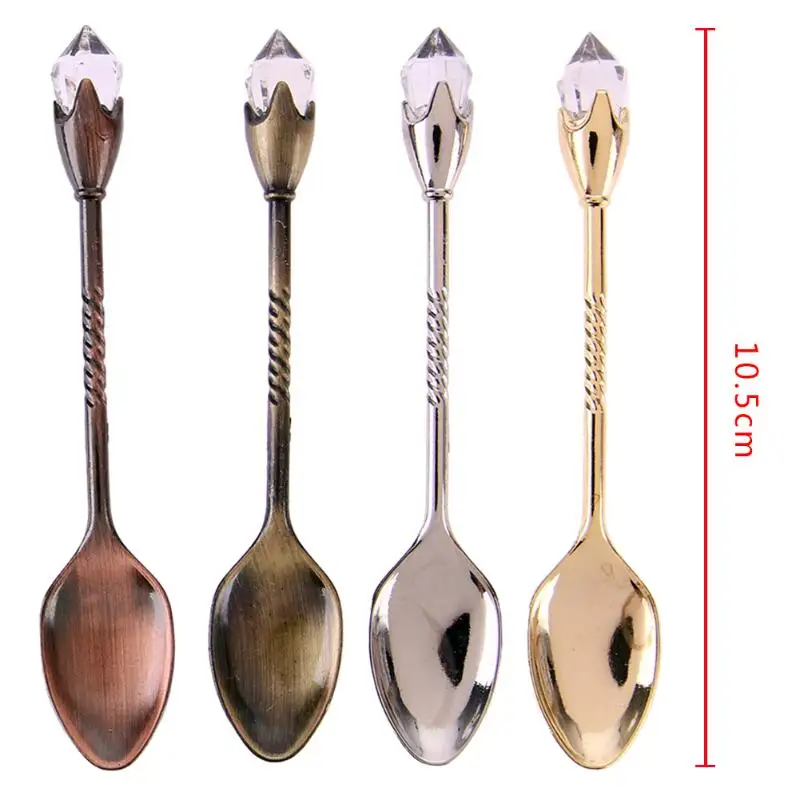 4 шт. цвета: золотистый серебристый бронза Медь в винтажном стиле с кристаллами