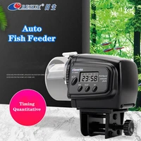 digital automatic fish feeder moisture proof aquarium feeder auto feeding dispenser with lcd indicates timer for vacation