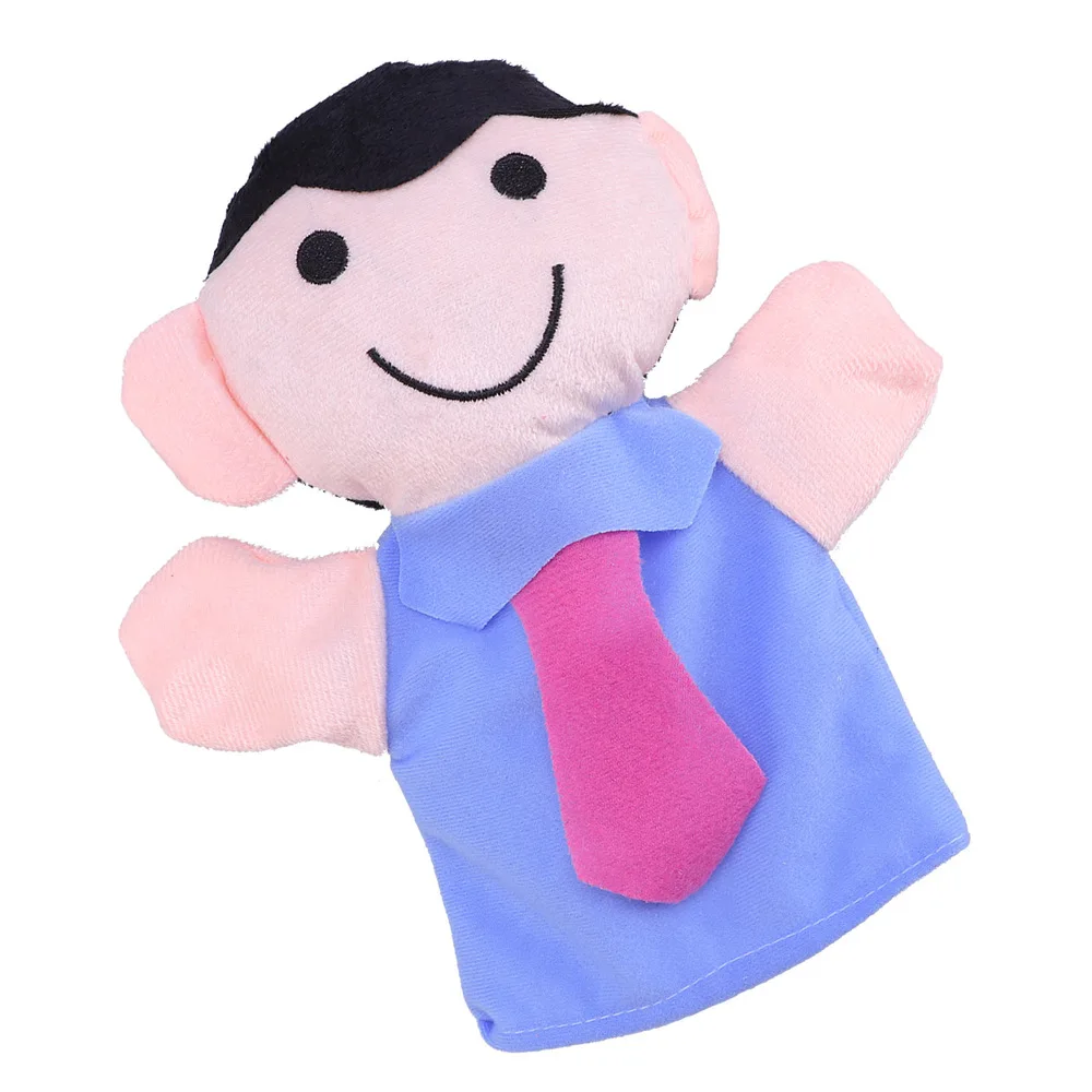 

1pc Cartoon Hand Puppets Adorable Family Hand Doll Plush Storytelling (Daddy, 25cm)