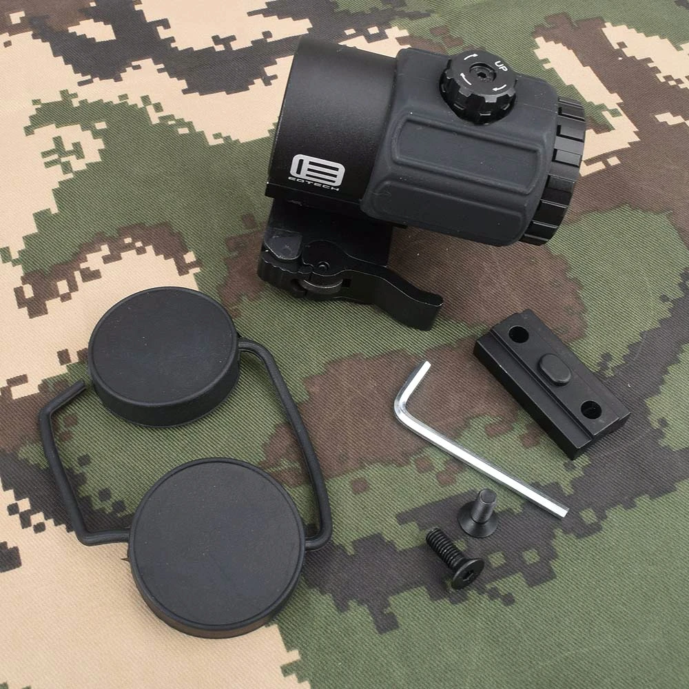 

Tactical G43 3x Magnifier Scope Sight with Switch to Side STS QD Mount Fit for 20mm rail Rifle Gun