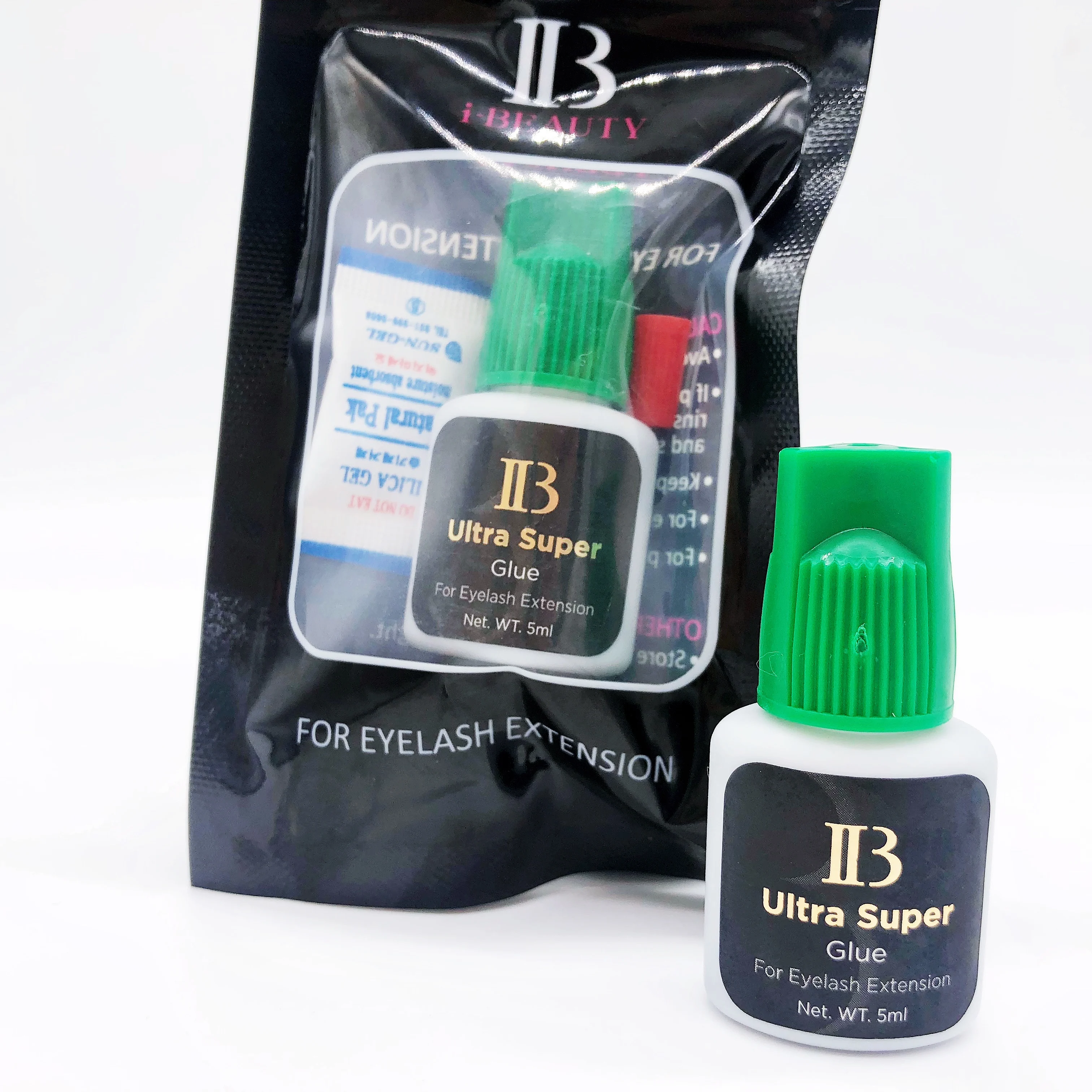 Free Shipping I-beauty 1 bottle IB Ultra Super Glue Individual Fast Drying Eyelash Extensions Green Cap 5ml | Красота и здоровье