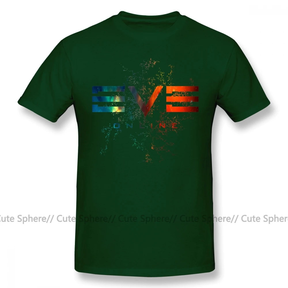 Eve Online футболка Eve Online Футболка с принтом 6xl футболка с коротким рукавом забавная уличная одежда 100 хлопок мужская футболка - Цвет: Dark Green