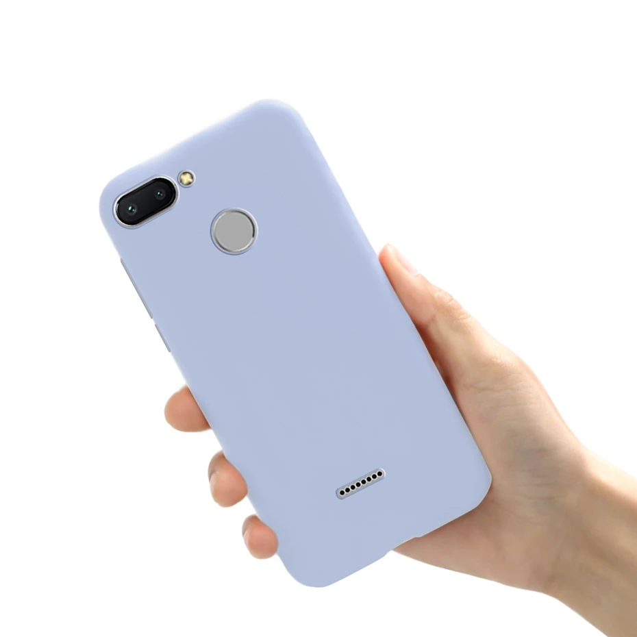 Purple Чехол для xiaomi redmi 6, силиконовый мягкий чехол, ТПУ, задний Чехол для телефона s, для xiaomi redmi 6, redmi 6, чехол-бампер для xiaomi redmi 6, Fundas - Цвет: Purple