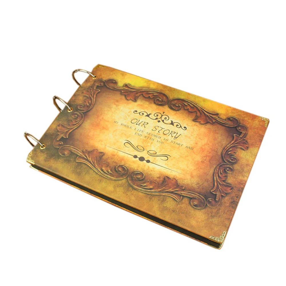 10 дюймовый фотоальбом сделай сам Sticky Our Adventure Book деревянный альбом для