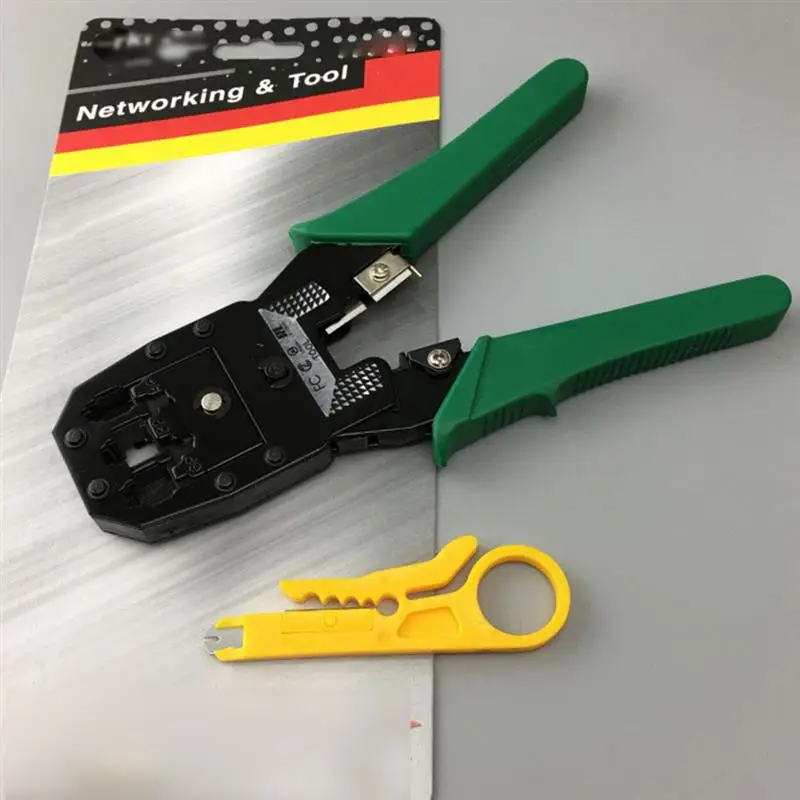 Трехцелевые сетевые плоскогубцы с кристальной головкой для сетевого кабеля