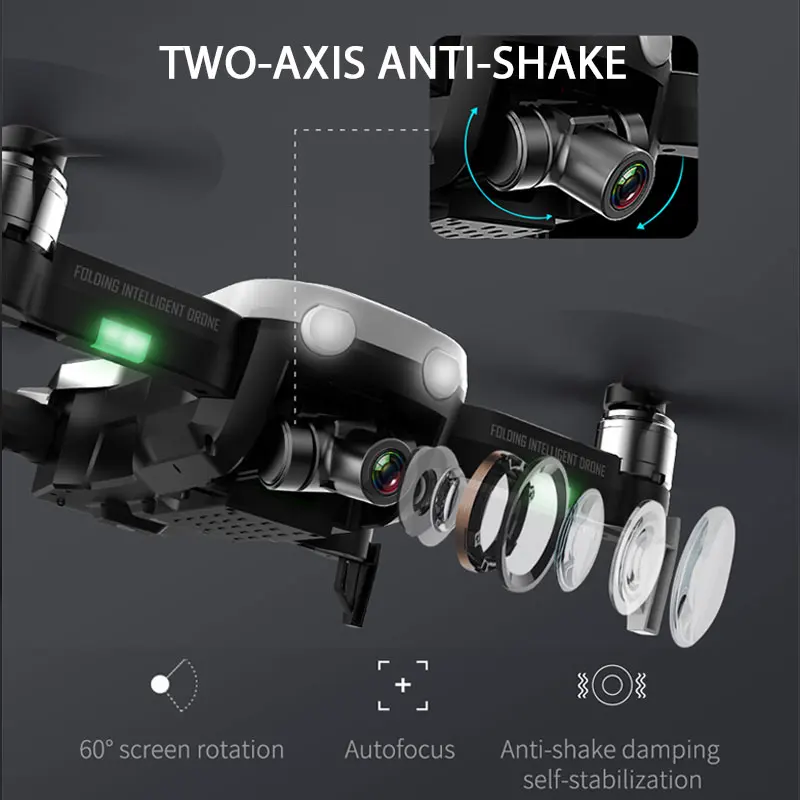 Квадрокоптер F8 RC профессиональный беспилотник 4K GPS HD камера Wi Fi FPV бесщеточный
