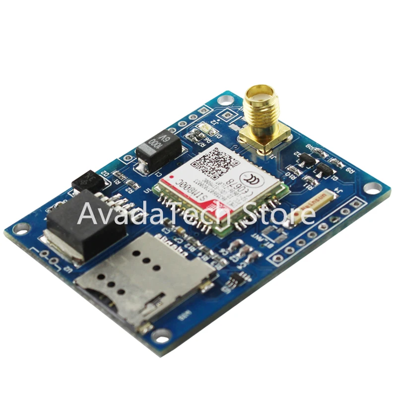 

Плата SIM800C четырехдиапазонный модуль GSM/GPRS поддерживает Bluetooth/DTMF вместо SIM900A