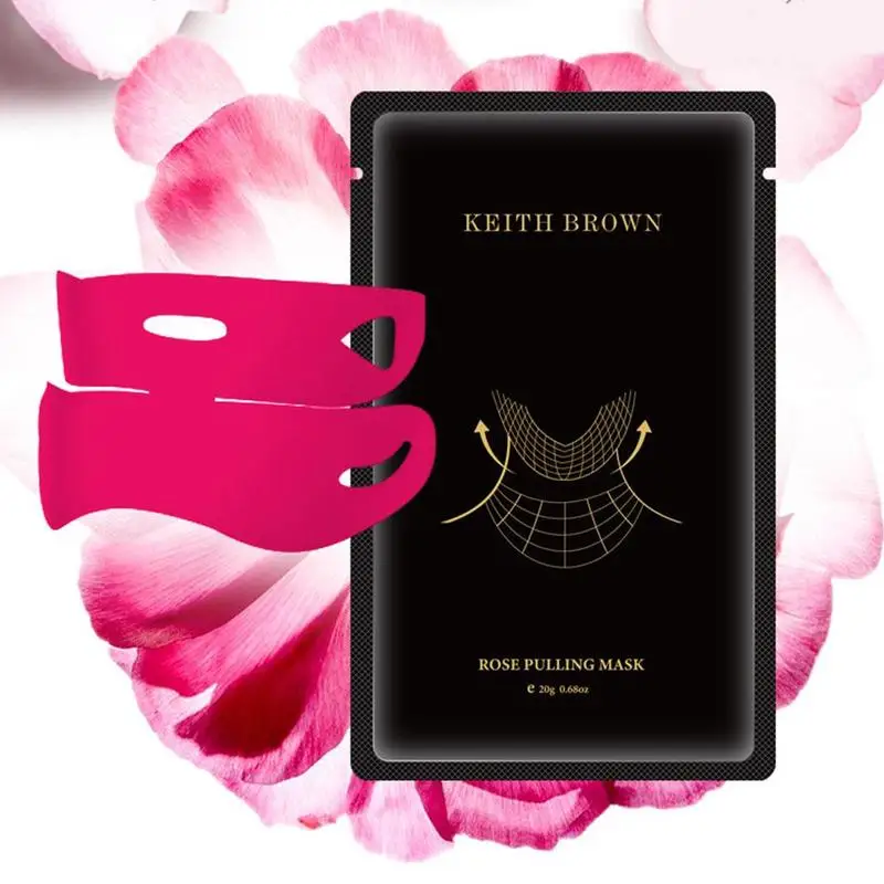 

Face-lifting ear-hanging v-face mask Moisturizing lifting mask v-face firming collagen mask lifting ear-hanging red M5X3