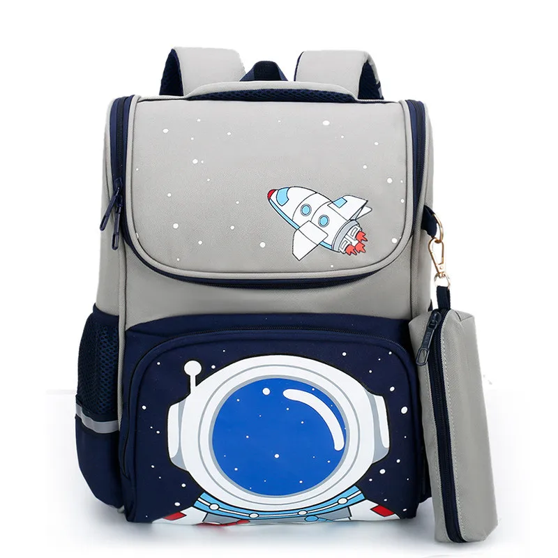 Children's Schoolbag New Cartoon Space Backpack Korean Large-Capacity Student Waterproof Schoolbag