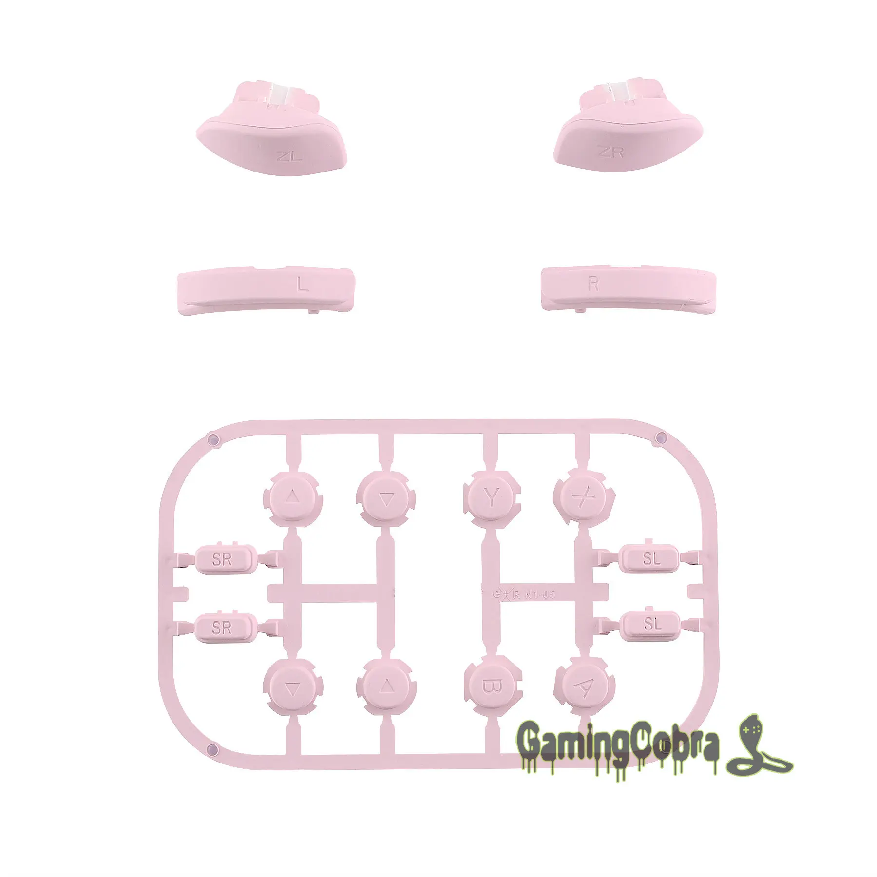 Sakura Pink Сменные Клавиши направления ABXY SR SL L R ZR ZL триггер полный набор кнопок с инструментами для nintendo Switch Joy-Con - Цвет: Sakura Pink