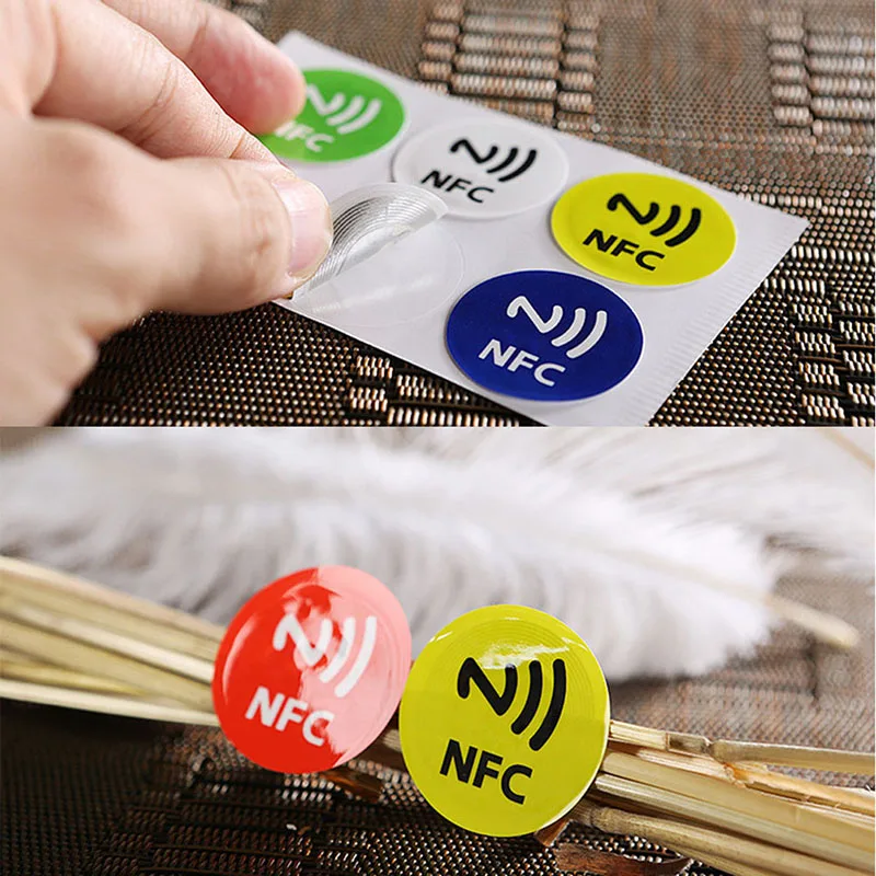 1 шт. водонепроницаемый ПЭТ Материал NFC наклейки Смарт Ntag213 метки для всех