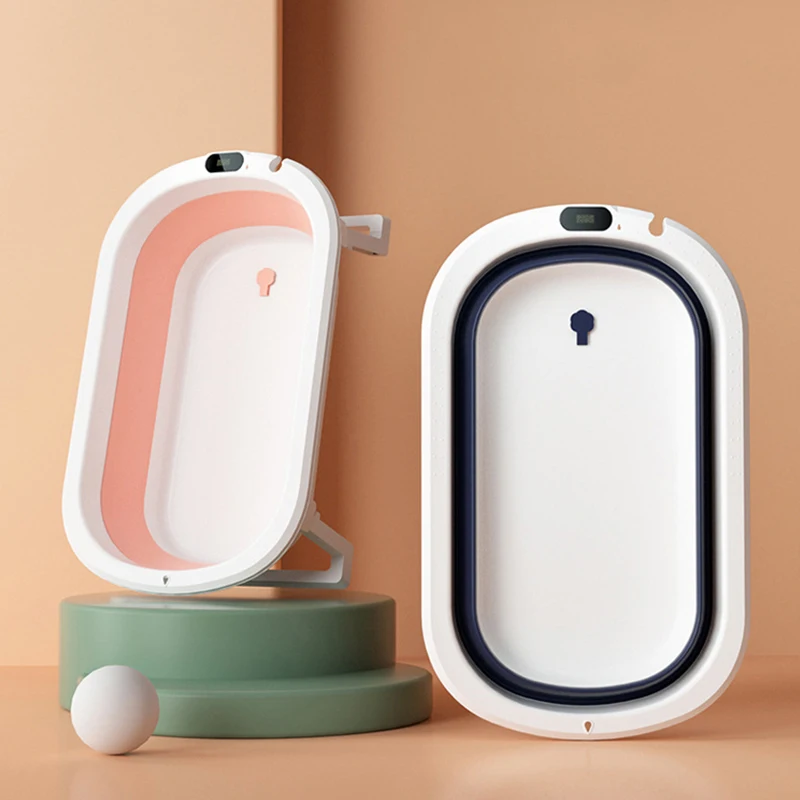 

Newborn Baby Folding Bath Tub Baby Swim Tubs Bath Body Washing Portable Foldable Children Soft Pillow Non-Slip Safe Kid Bathtub