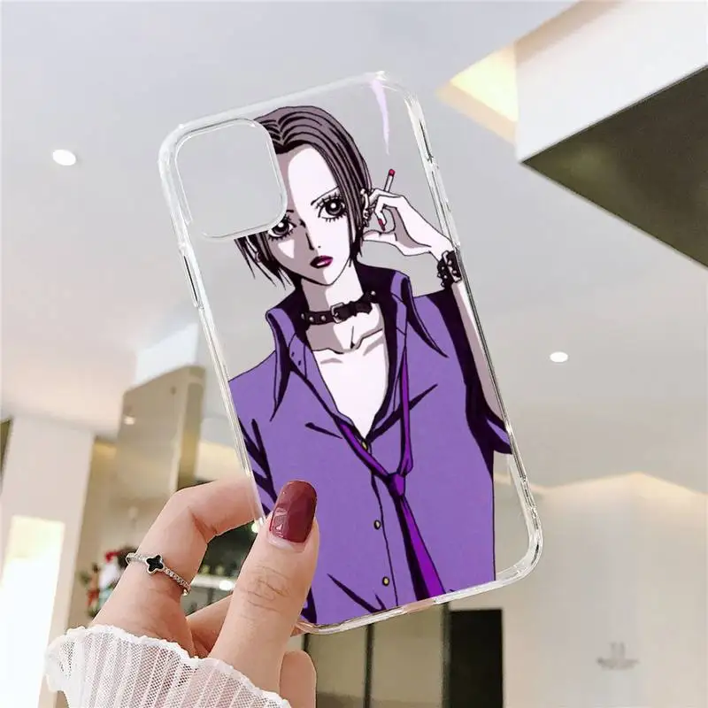 

NaNa osaki anime girl sexy Phone Case Transparent For iphone 5 6 7 8 11 12 s c se plus mini x xs xr pro max soft shell